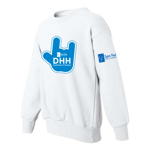 Hanes - Ecosmart Youth Crewneck Sweatshirt - Printed Logos Thumbnail