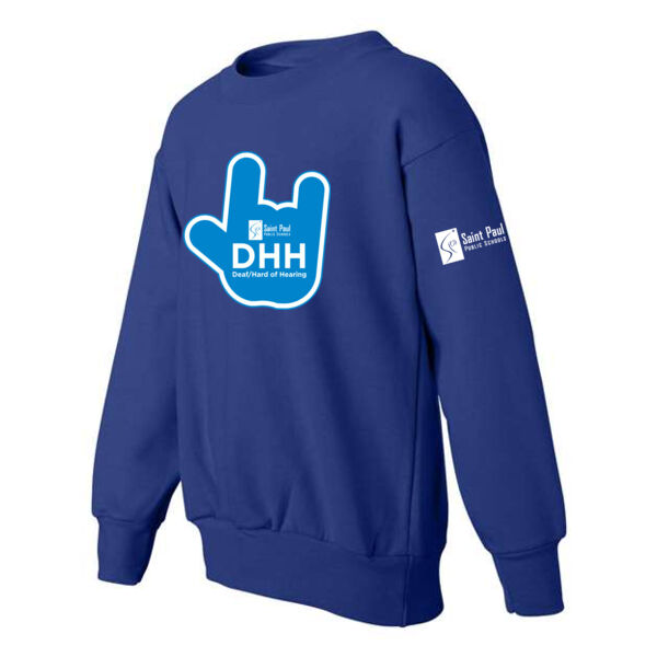 Hanes - Ecosmart Youth Crewneck Sweatshirt - Printed Logos Thumbnail