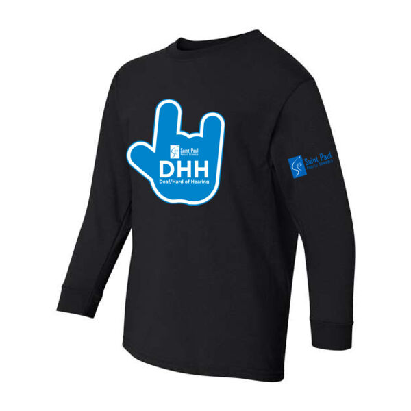 Gildan - Heavy Cotton Youth Long Sleeve T-Shirt  - Printed Logos Thumbnail