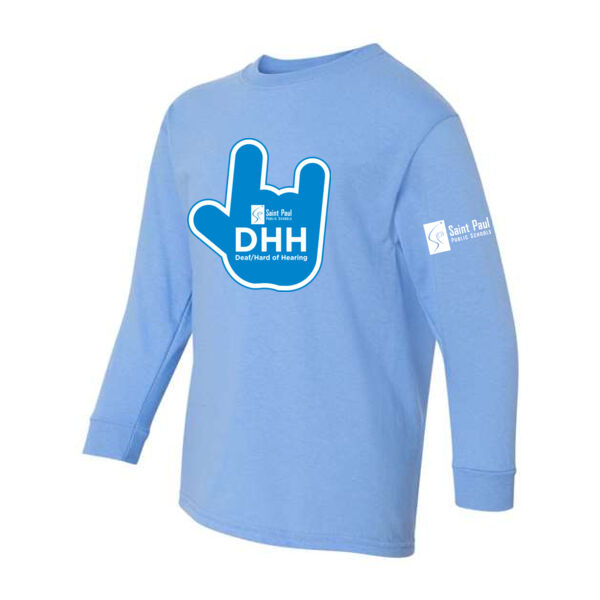 Gildan - Heavy Cotton Youth Long Sleeve T-Shirt  - Printed Logos Thumbnail