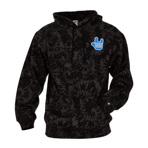 Badger - Tie-Dyed Triblend Hooded Sweatshirt - Embroidered Logos Thumbnail