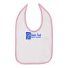 Infant Contrast Trim Premium Jersey Bib Thumbnail