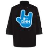 Ten Pearl Button Black Chef Coat Thumbnail