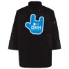 Ten Pearl Button Black Chef Coat Thumbnail